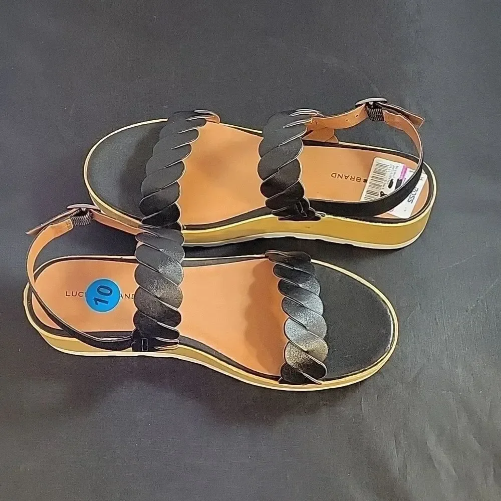 BRAND NEW LUCKY BRAND VELLENORA PLATFORM WEDGE SANDAL